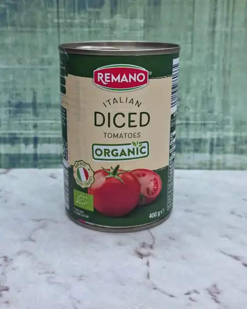  Remano Organic Italian Diced Tomatoes. 4.5 health star rating.